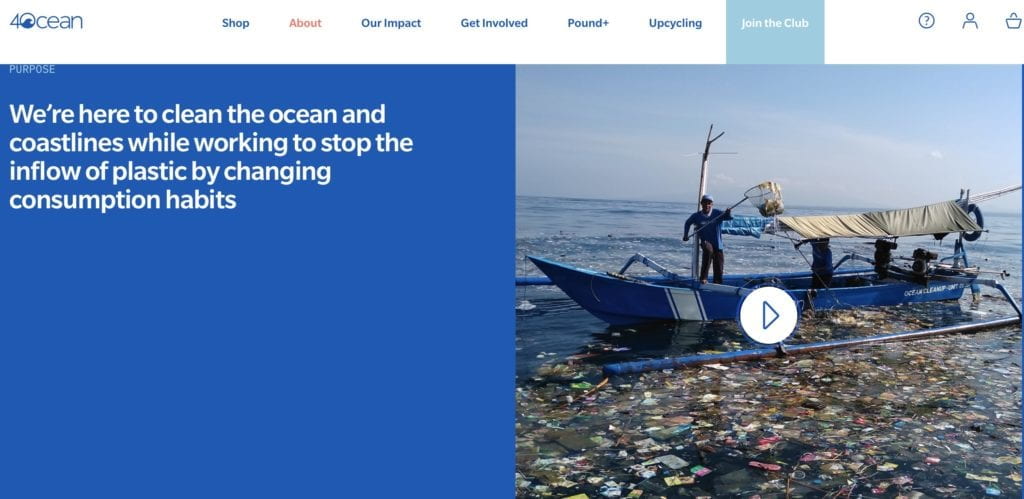 4 Ocean is here to clean the ocean and coastlines while working to stop the inflow of plastic by changing consumption habits