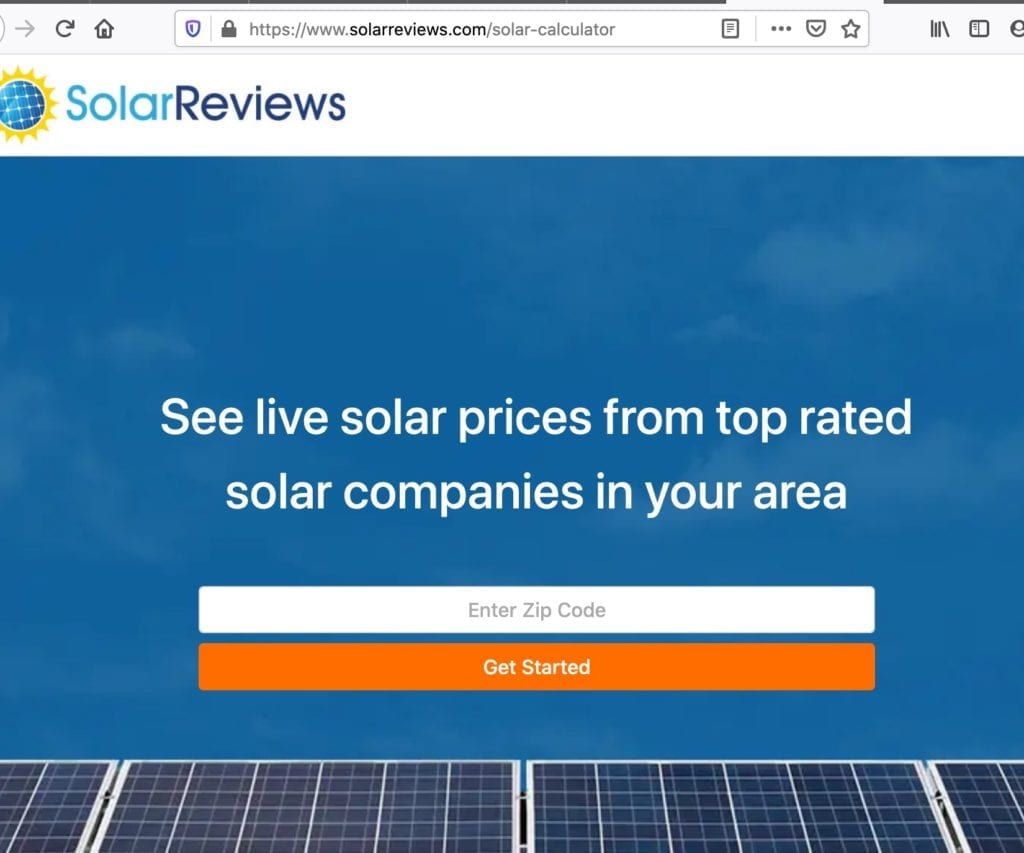 Try live solar calculator