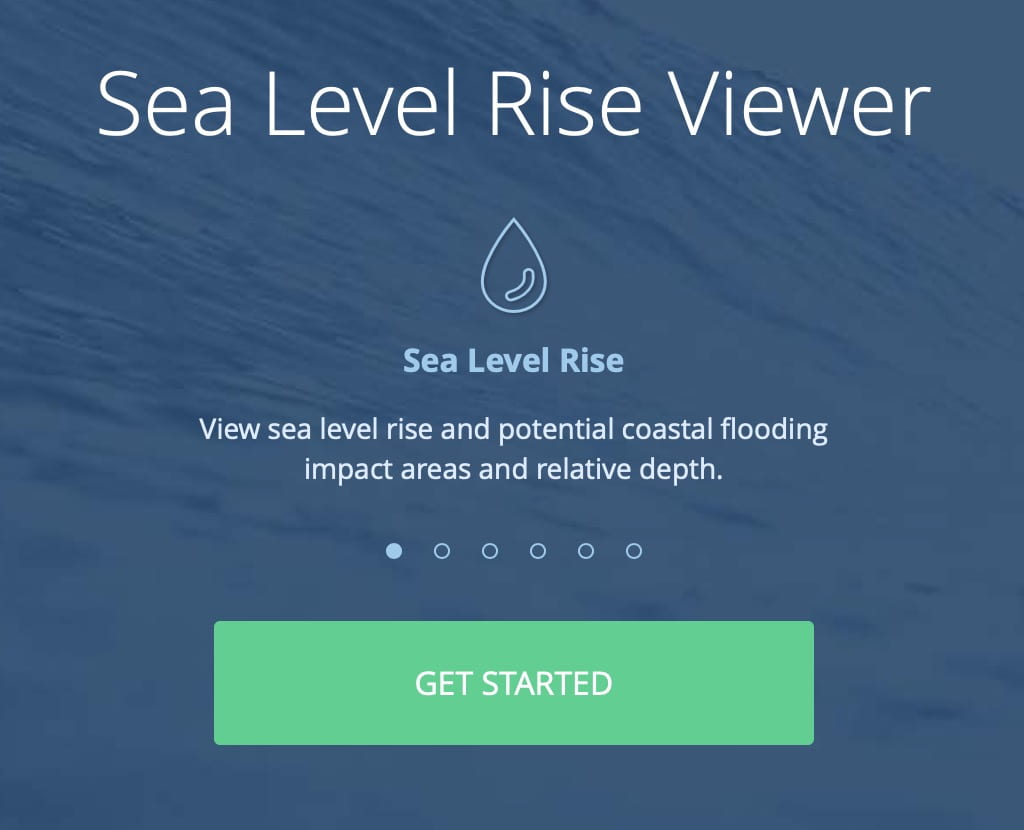 NOAA - sea level rise map