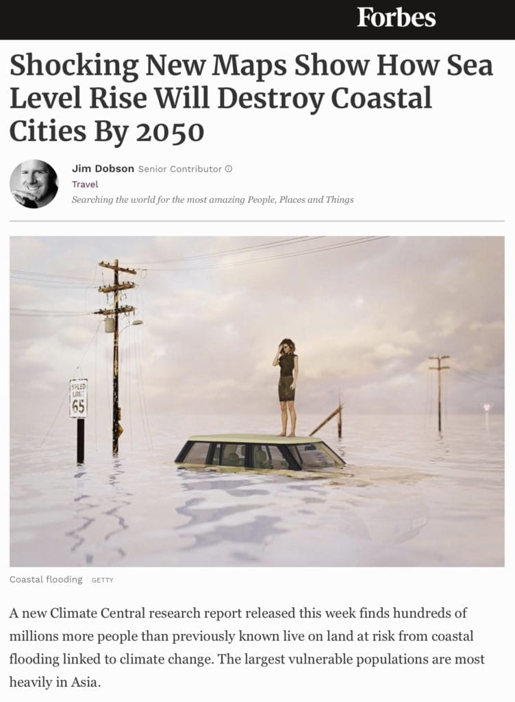 New Maps Show How Sea Level Rise Will Destroy Coastal Cities By 2050