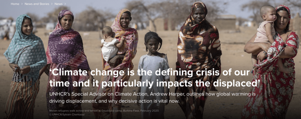 In 2019, weather-related hazards triggered some 24.9 million displacements in 140 countries. Research shows that without ambitious climate action and disaster risk reduction, climate-related disasters could double the number of people requiring humanitarian assistance to over 200 million each year by 2050. Andrew Harper, UNHCR’s Special Advisor on Climate Action, sat down with UNHCR’s global website editor Tim Gaynor in Geneva to assess the current situation and how UNHCR and its partners need to act now to avoid being overwhelmed.