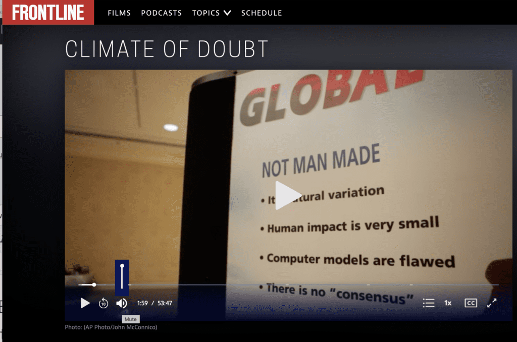 Climate of Doubt, PBS