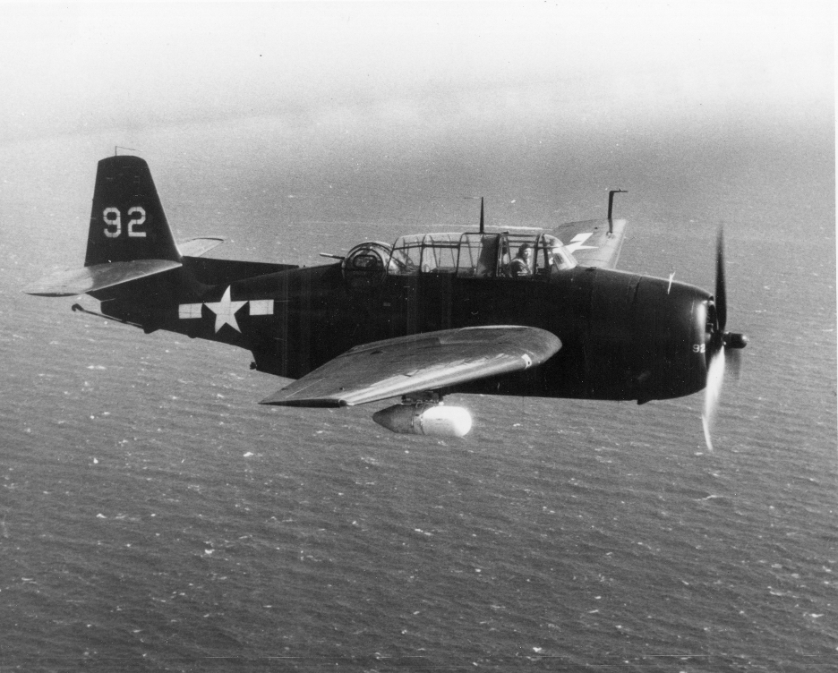 The TBM-3E version of the Avenger carried surface search radar in a pod under the wing. This radar system helped to locate targets across vast stretches of open water. Photo credit: U.S. Navy