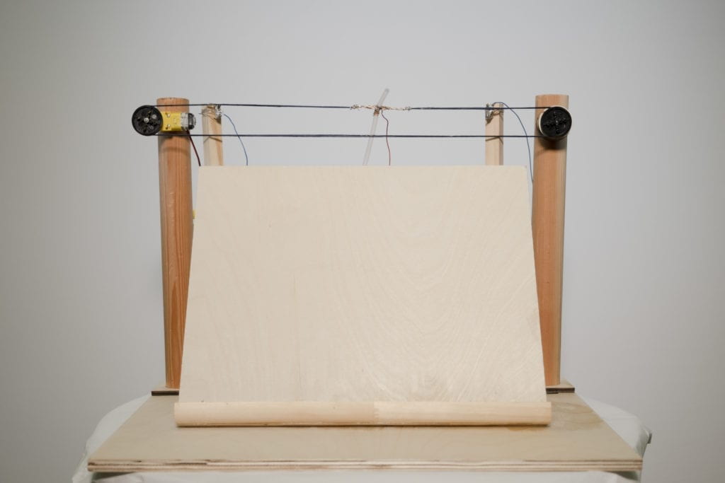 wooden easel