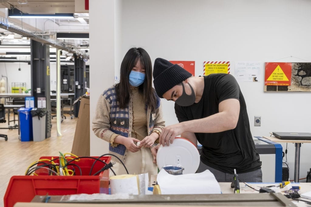 Jingyao and Nick building