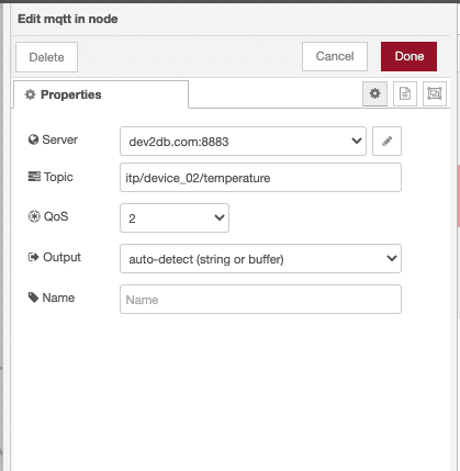 Node-Red and MQTT