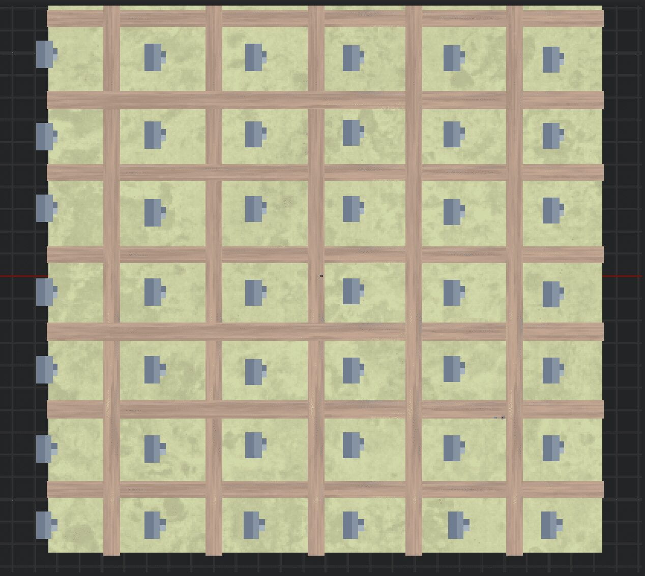 Grid of houses