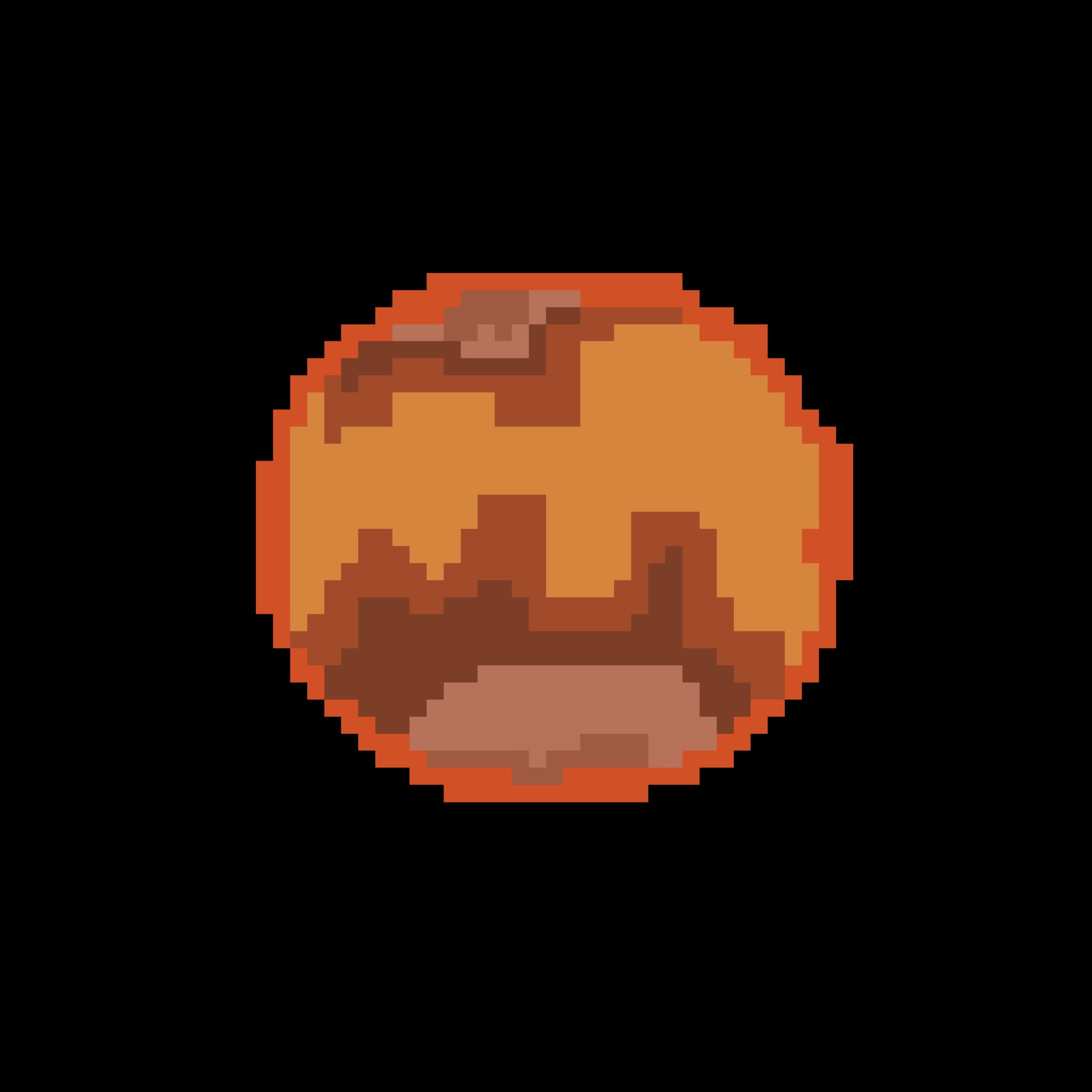 pixel art of a planet