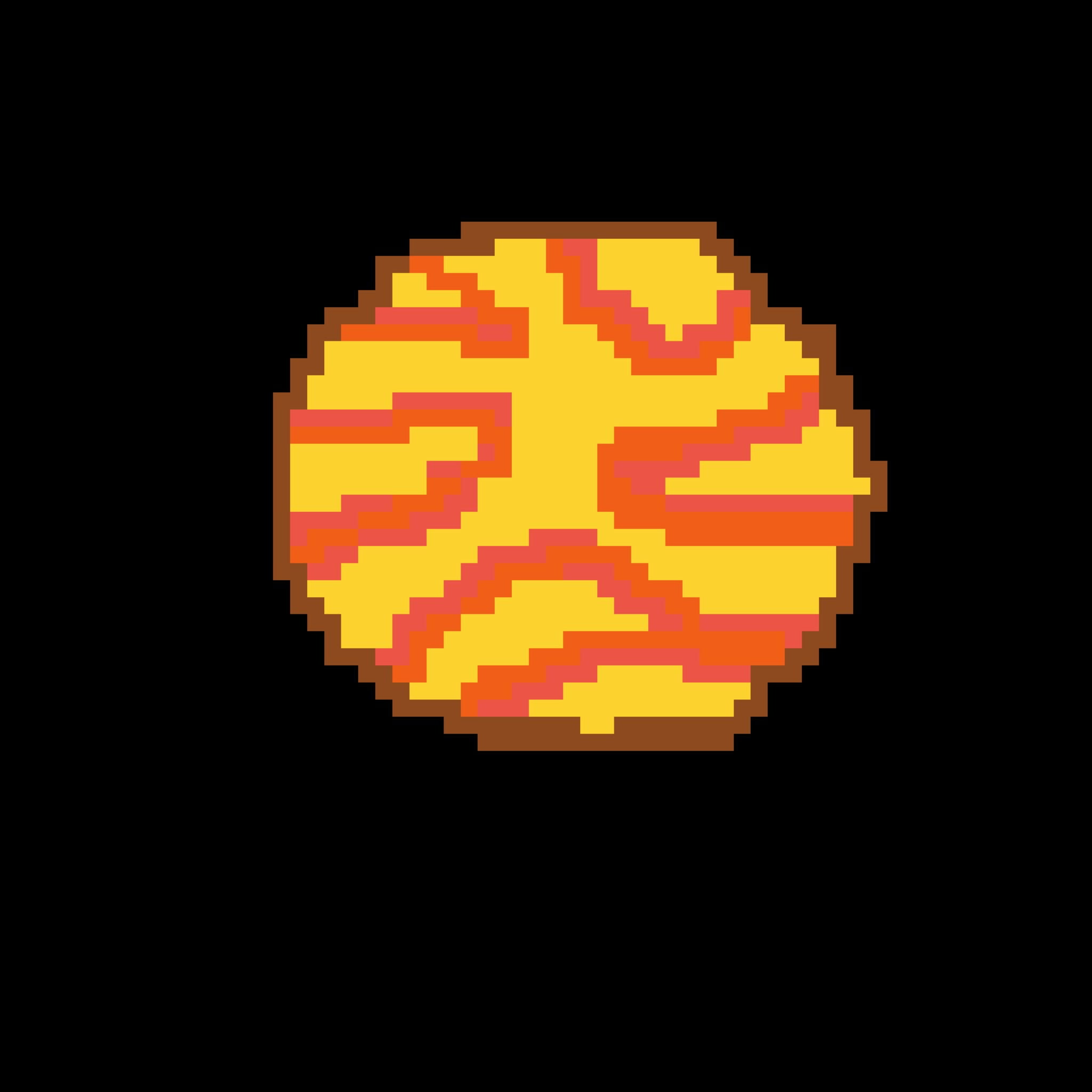 pixel art of a planet