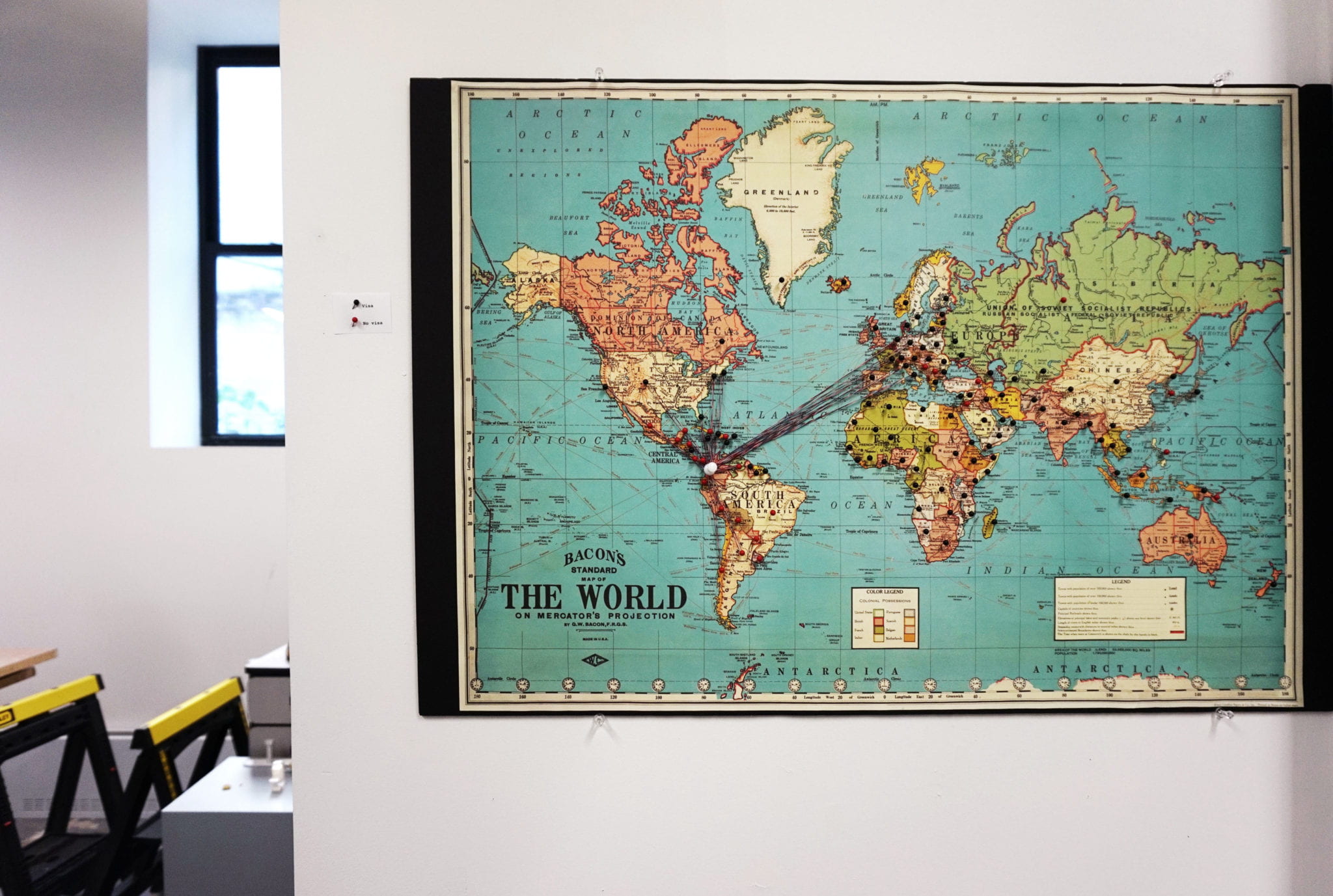 Map of the world, from Interdisciplinary Studio : Art in Dialogue