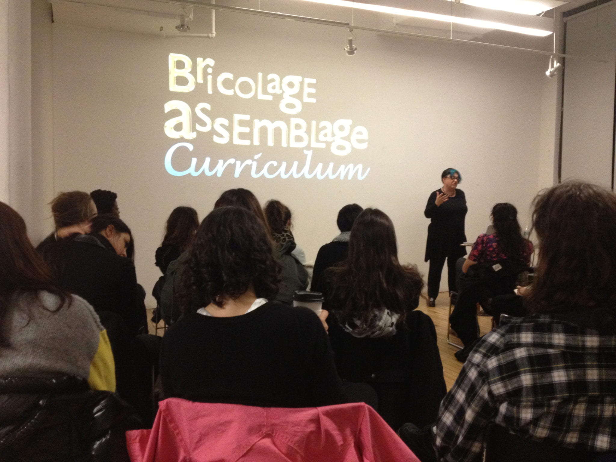 Olivia Gude presentation titled, "Bricolage Assemblage Curriculum."