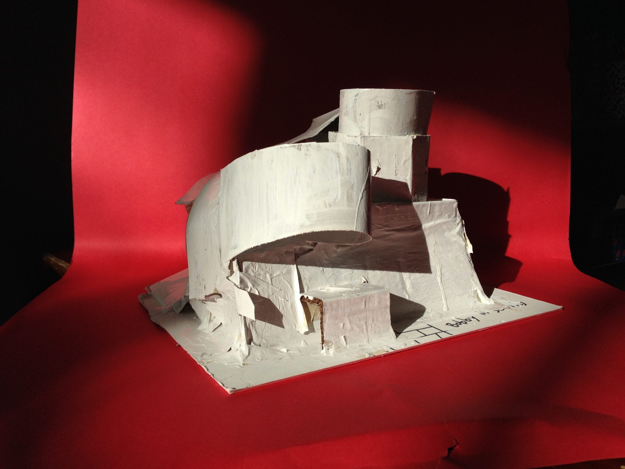 A student's sculptural artwork. 