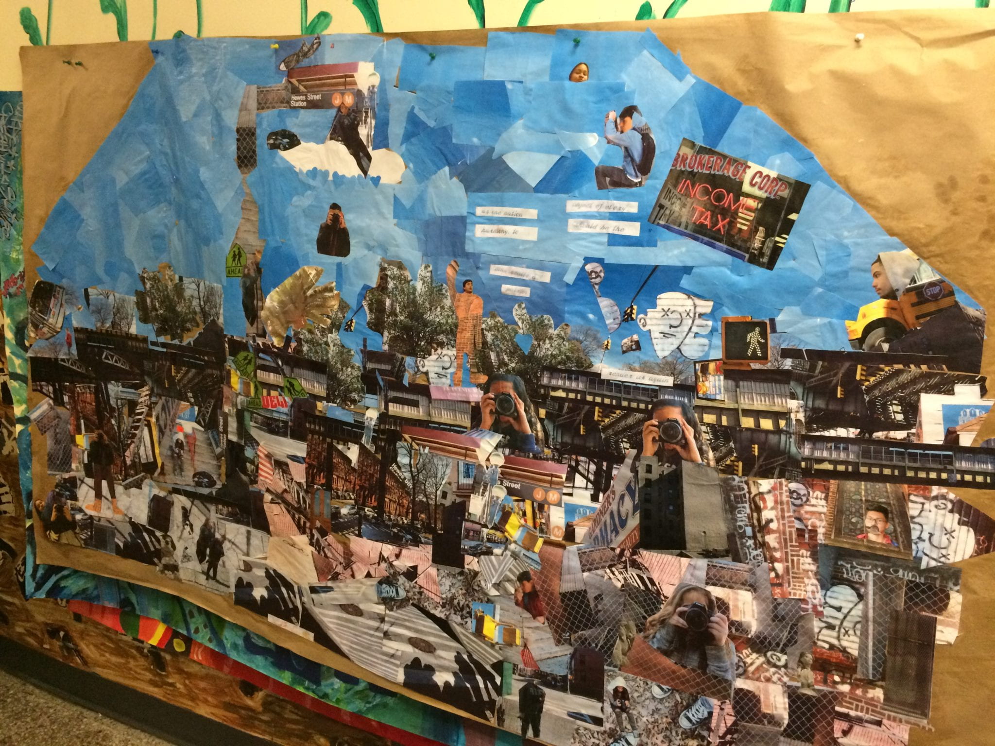 Closeup of the El Puente community collage.