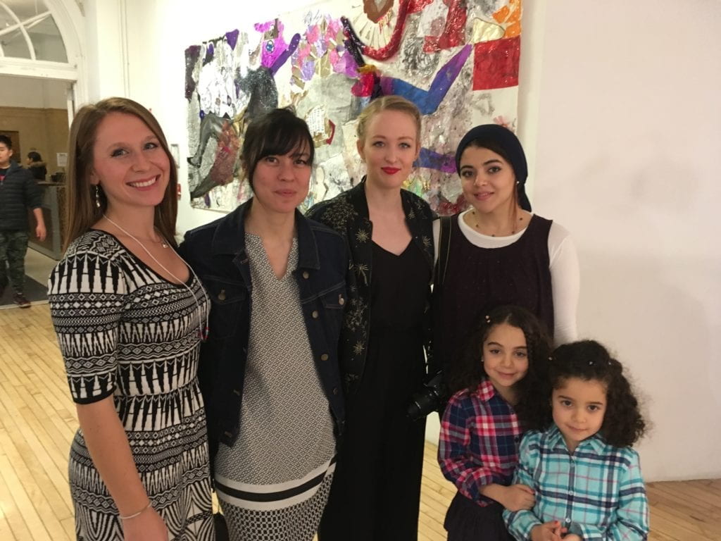 Group at exhibition opening for Visionary Studio 2016