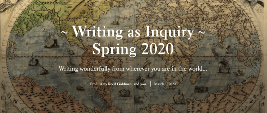 header image writing as inquiry