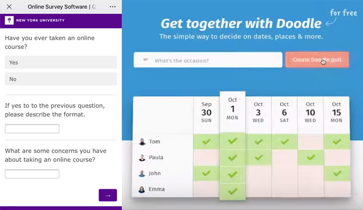 NYU Qualtrics and Doogle