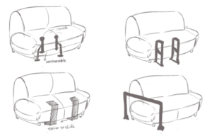 4 sketches of potential solutions we may use