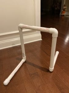 an angled view of the grab bar