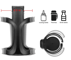 features of the cup holder with measurements