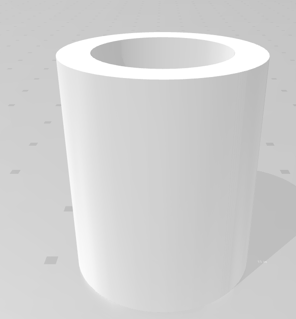 3d model of the cup shell for 3d printing