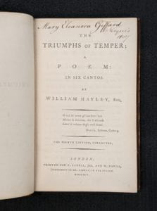 Title-page of book with ownership inscription