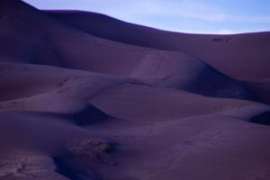 Photograph of sand dunes