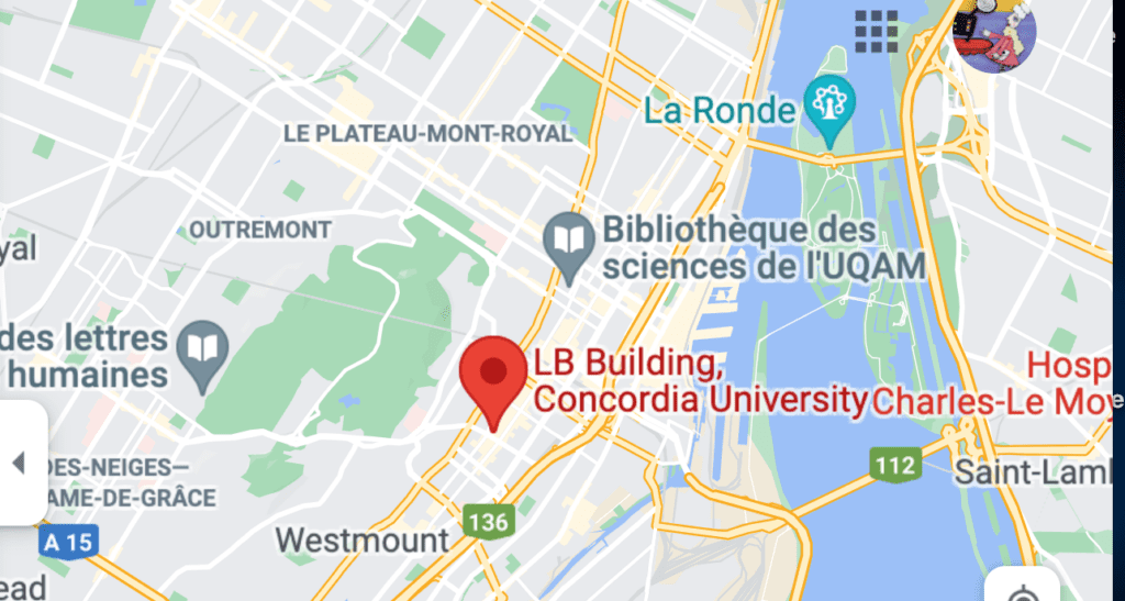 map to Library Building