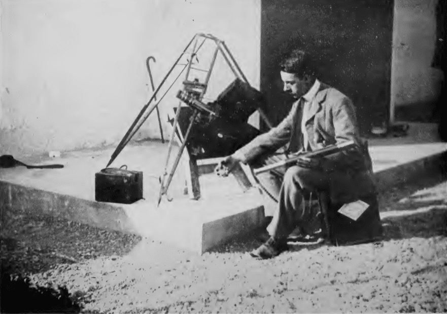 Hepworth with equipment