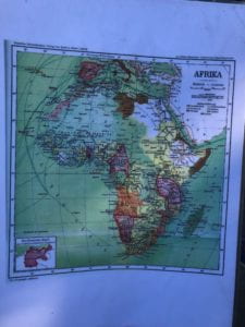 A map of Africa in the eyes of the German Empire.