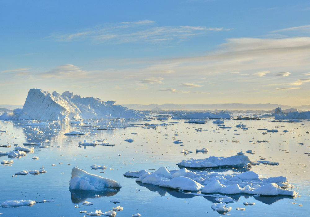 Melting icebergs