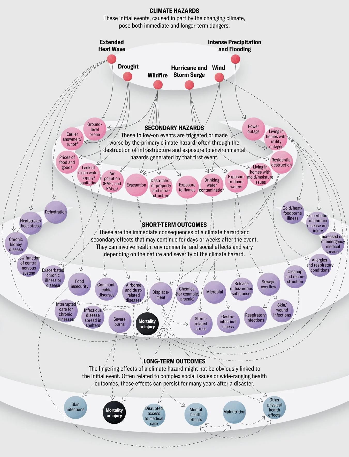 Cascading Effects of Climate Change Infographic