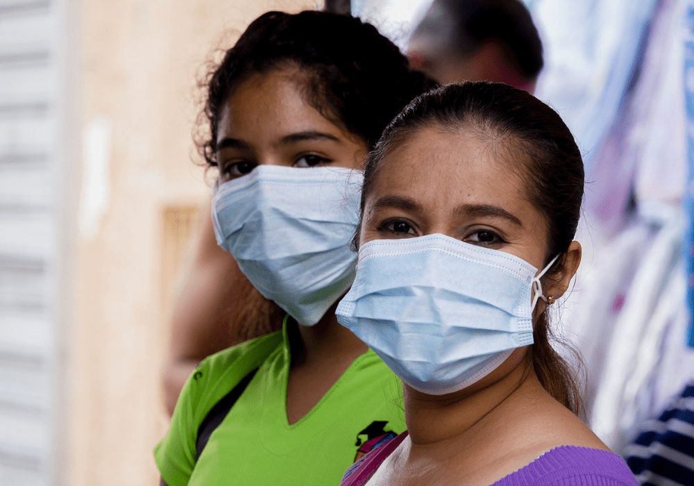 Women in masks