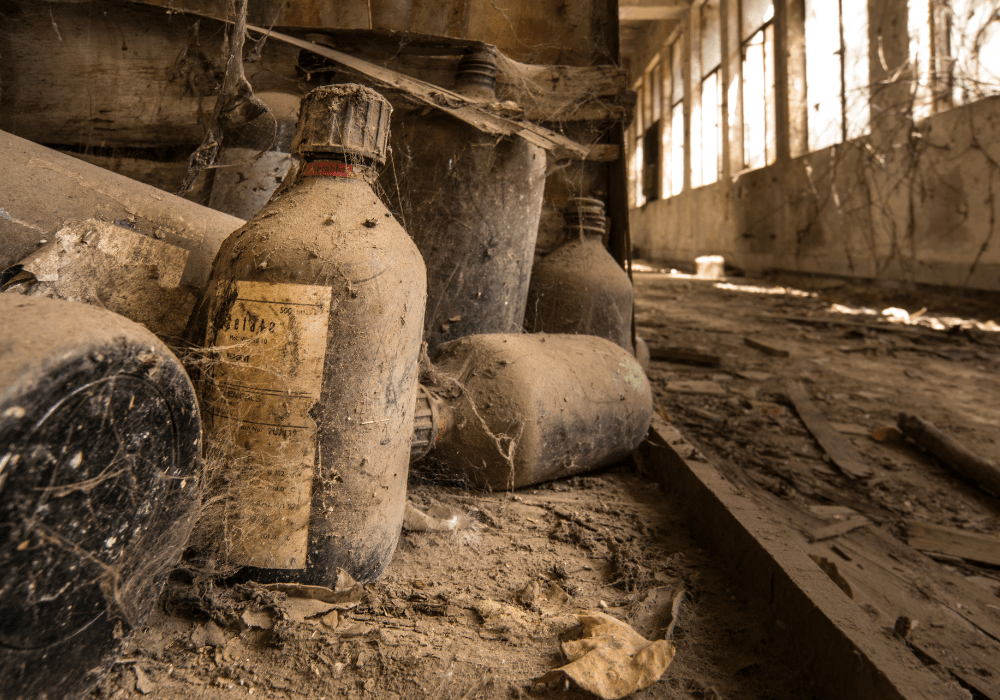 Abandoned pesticide plant in Bhopal, India. 