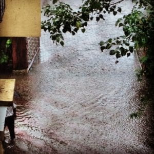 flooded street