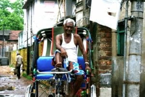 Bicycle rickshaw driver