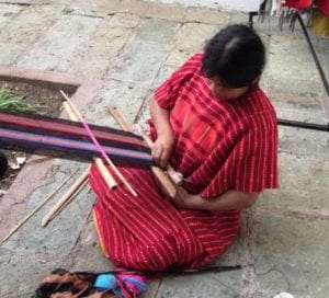 triquis- woman weaving 