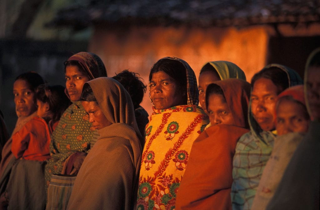 group of women looking pensive