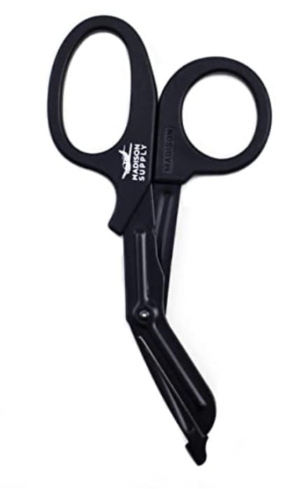 Madison Supply - Medical Scissors, EMT and Trauma Shears, Premium Quality 7.5" - Fluoride-Coated with Non-Stick Blades