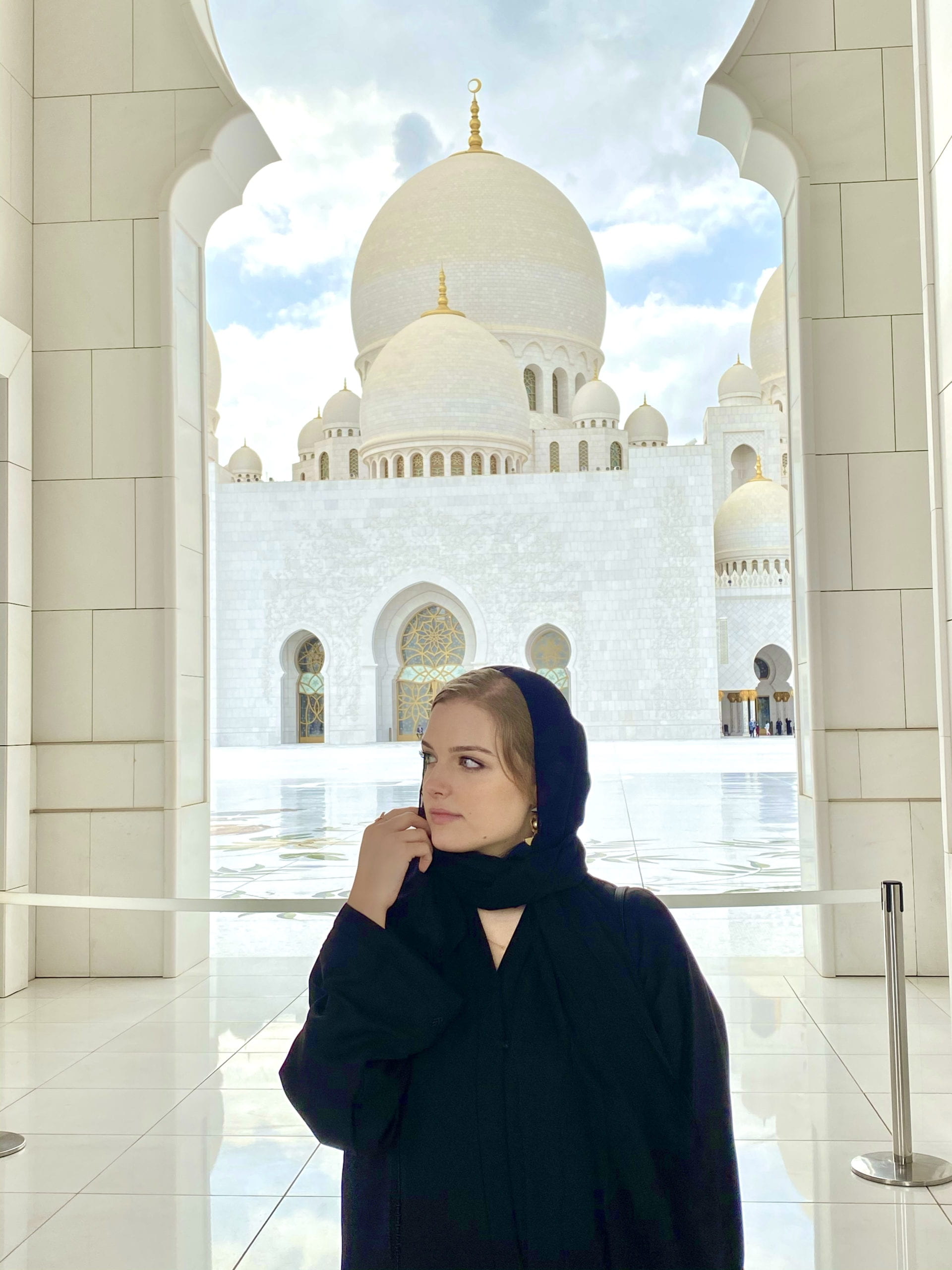 Student in mosque