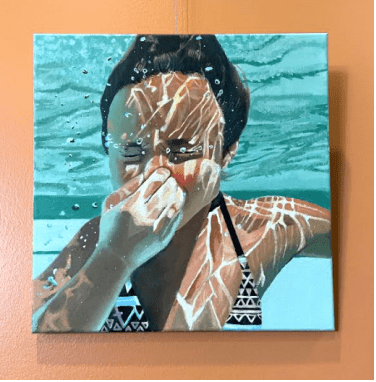 painting swimming