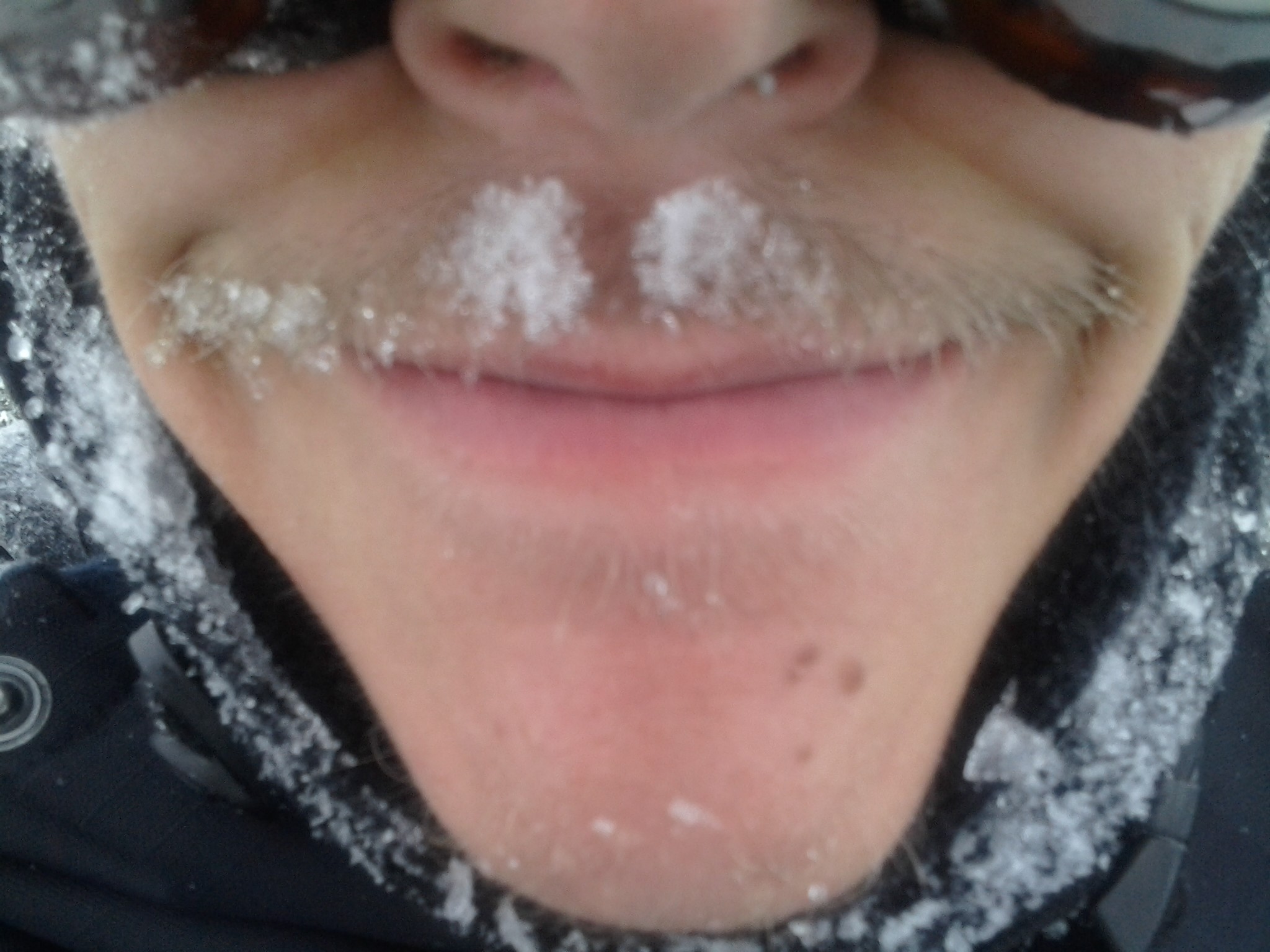 Selfie #19: Snow-covered stash=a good time (Jan. 31)