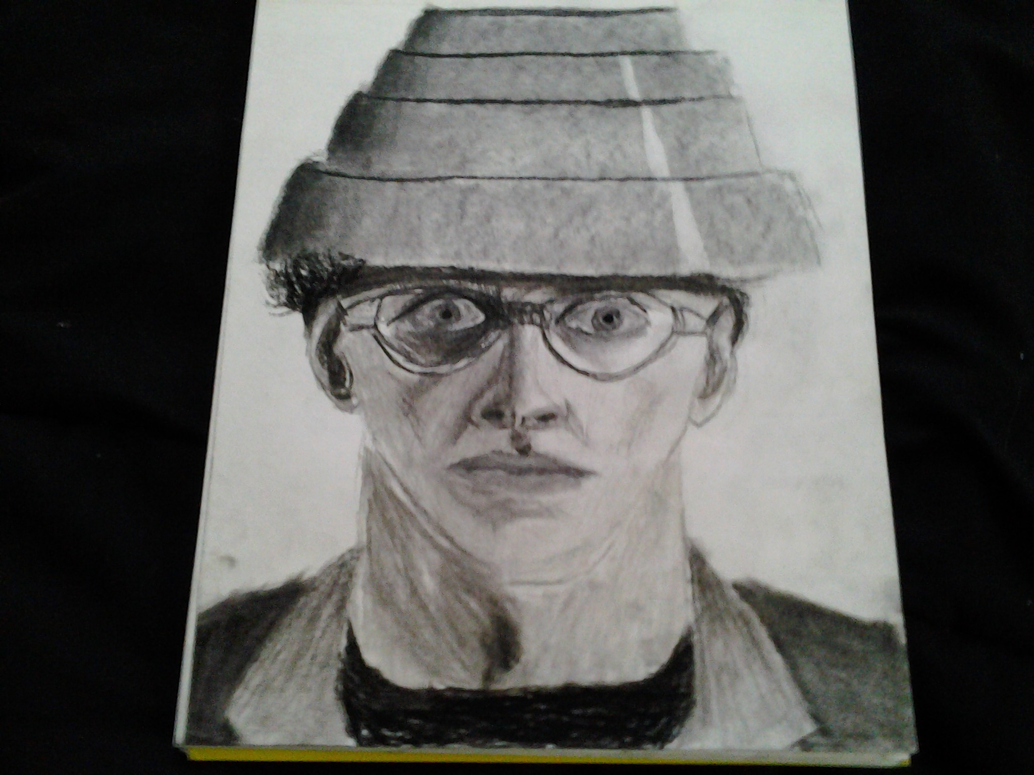 Selfie #20: DEVO self-portrait sketch (Feb. 2)