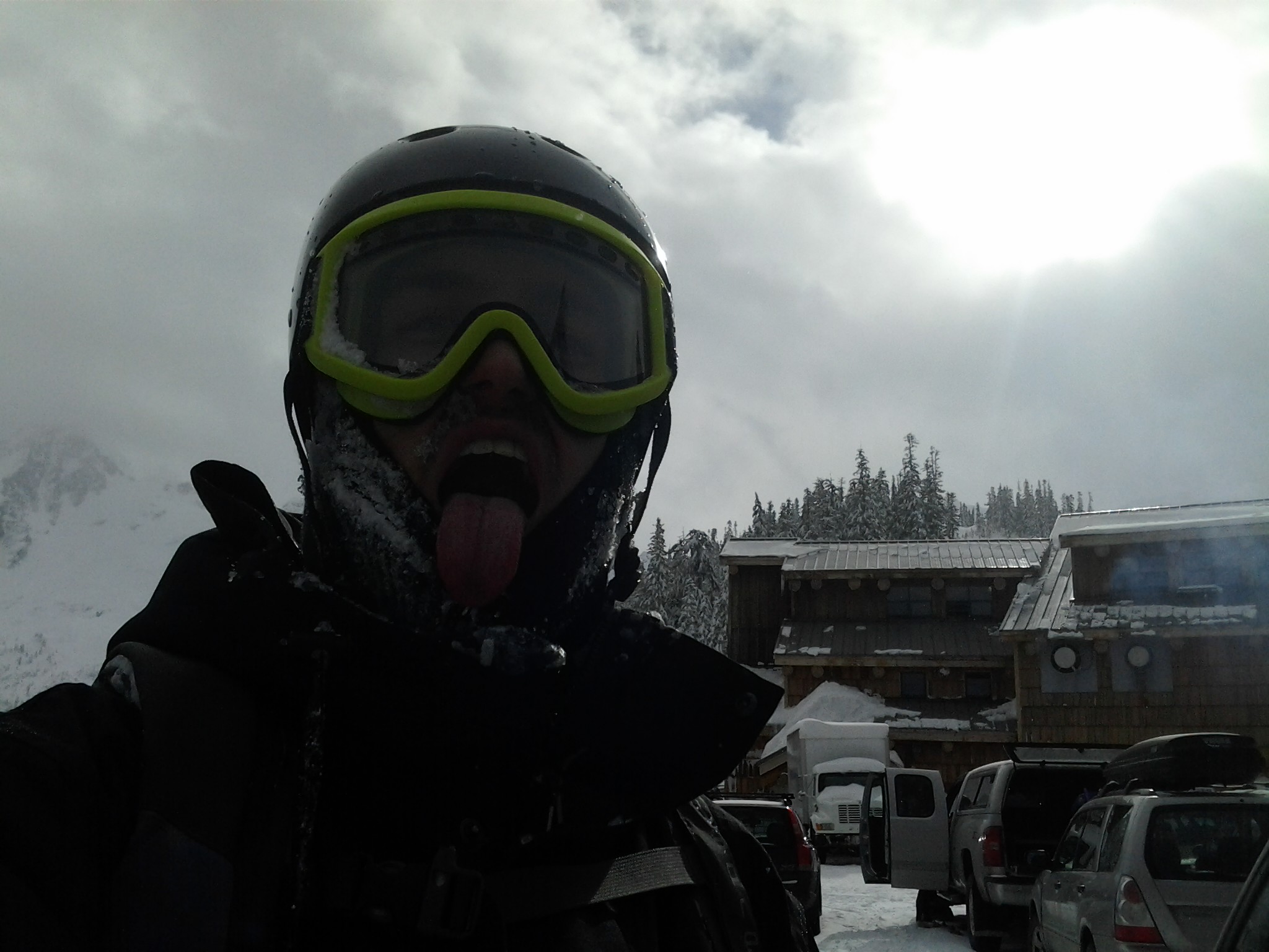 Selfie #29: Son's out, tongues out. (Feb. 21)