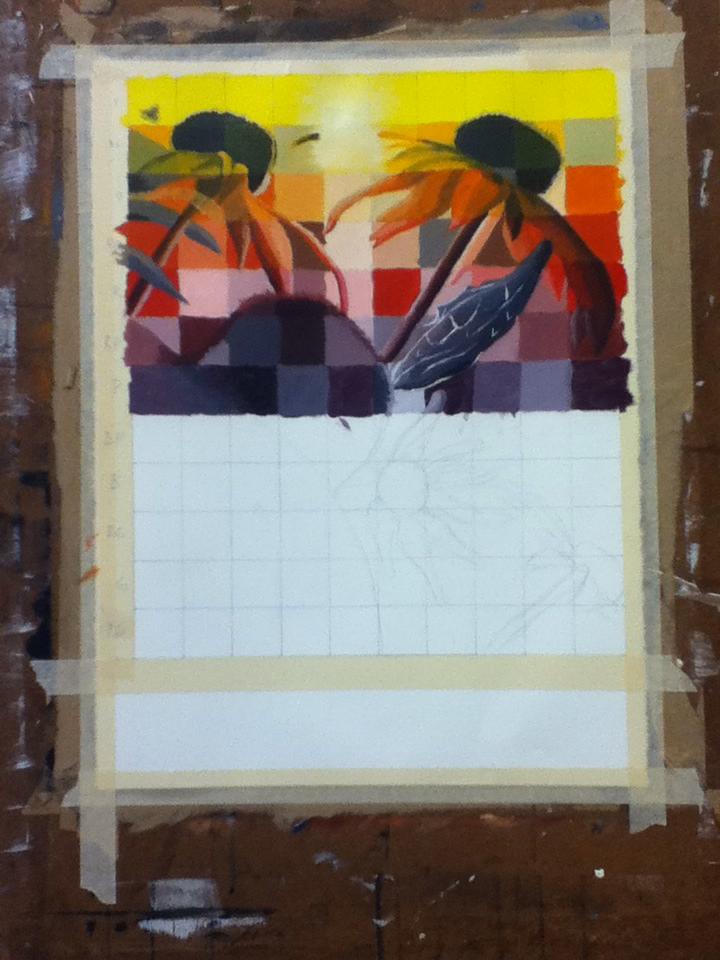 Selfie #29: Painting Progress 5 (Feb. 6)