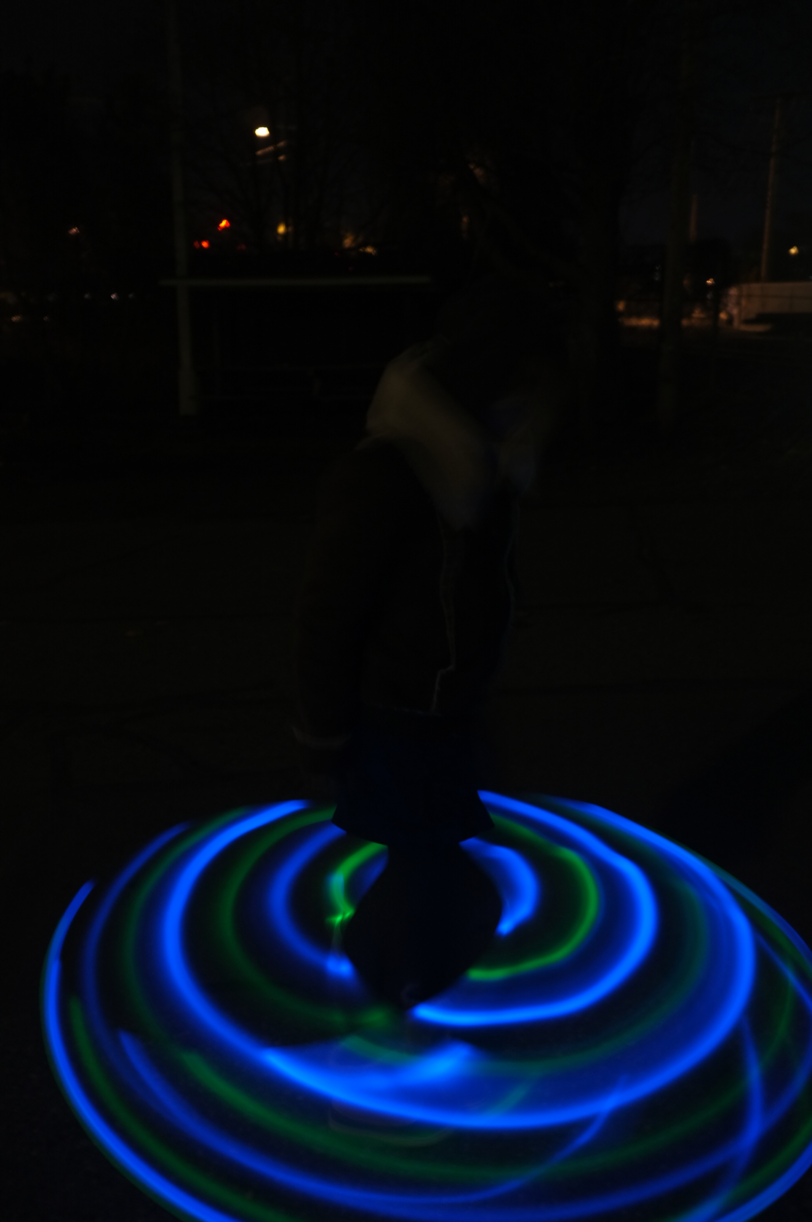 Selfie#31: light up hoop (2/8/14)